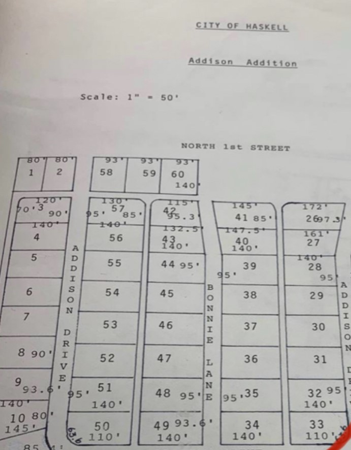 Block 1 Lot 28 Addison Drive, Haskell, TX, 79521