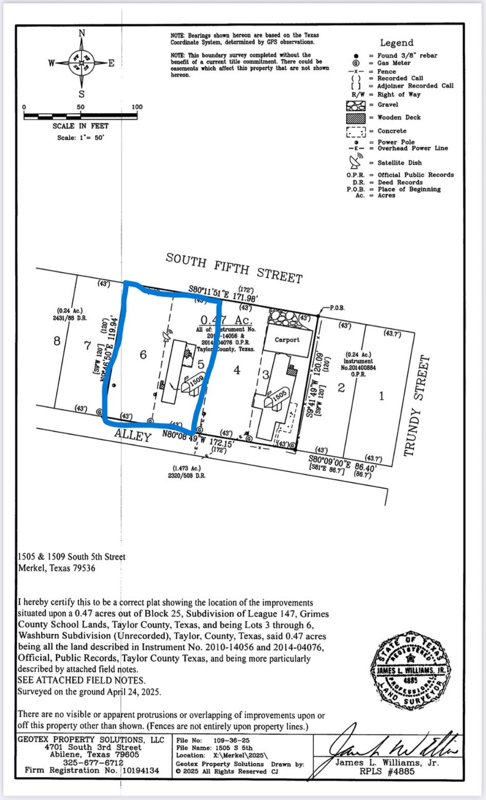 1509 S 5TH Street, Merkel, TX, 79536