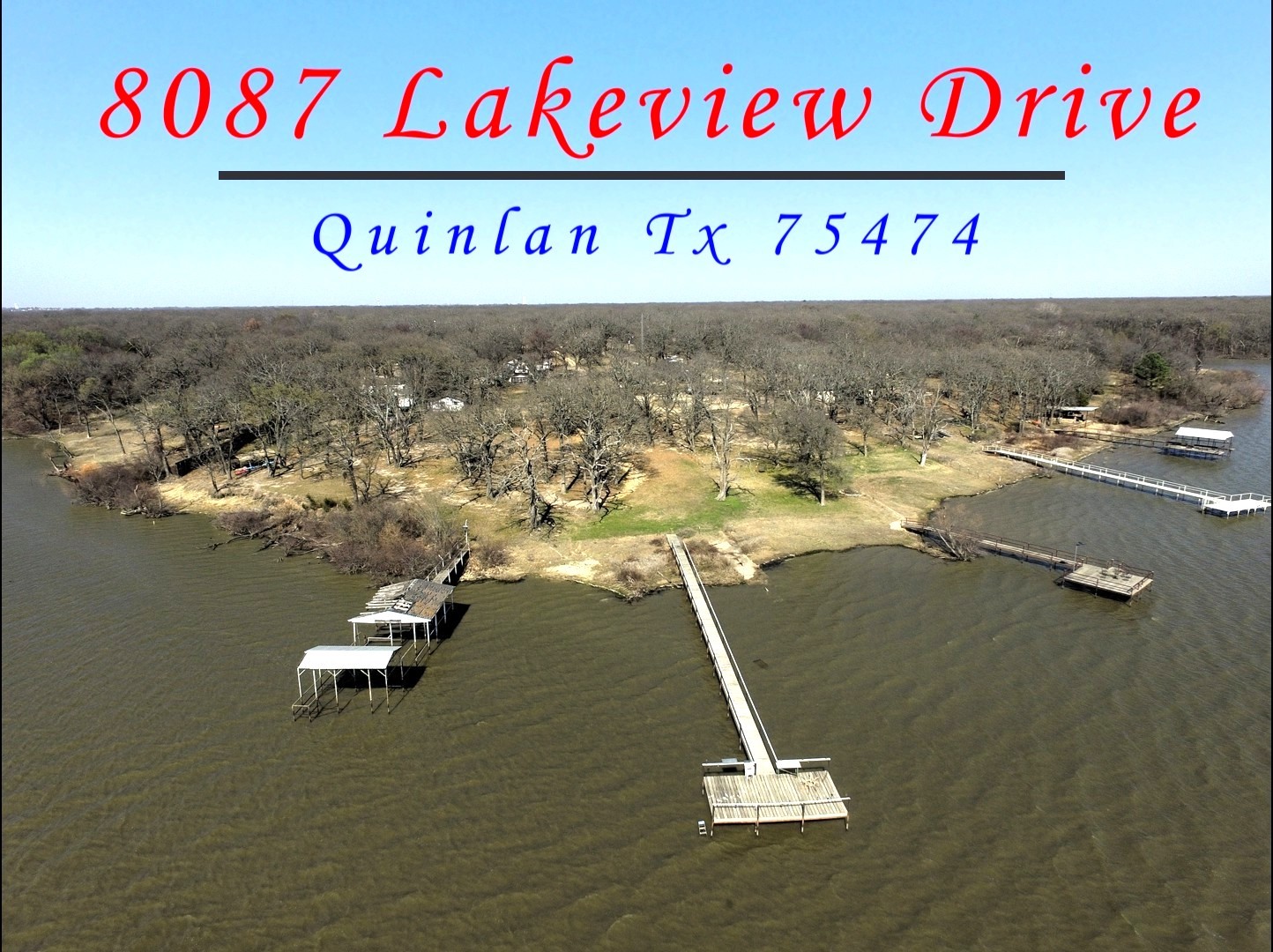 Property photo 01 of 8087 Lakeview Drive, Quinlan, TX 75474 | MLS #21194036