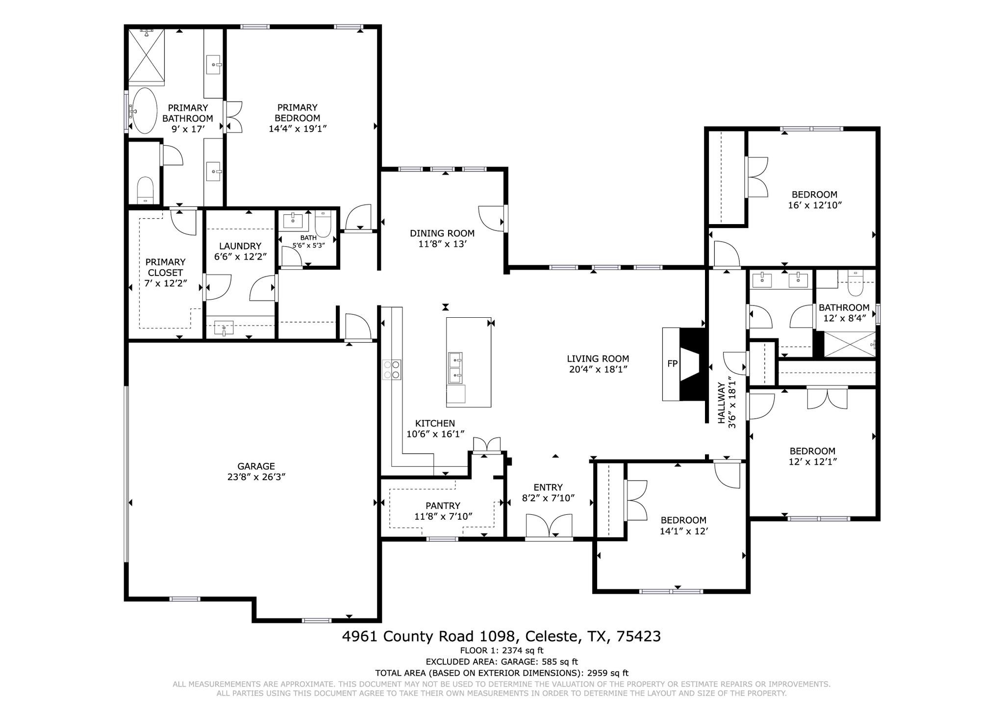4961 County Road 1098, Celeste, TX, 75423